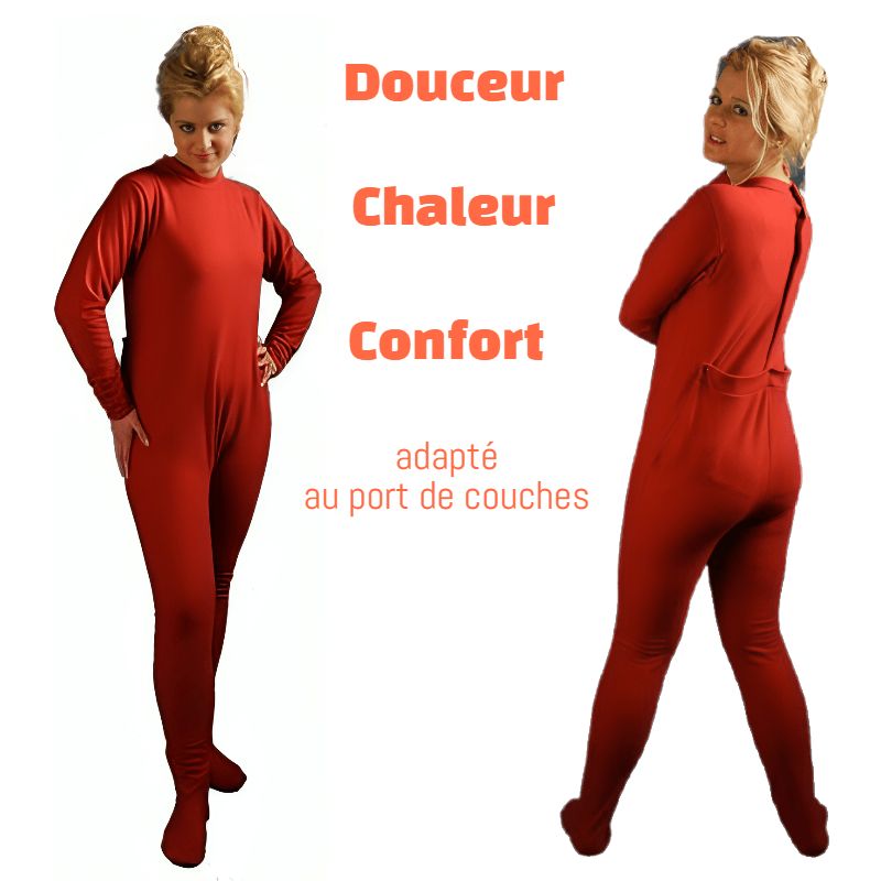 Adult Red Fleece Onesie