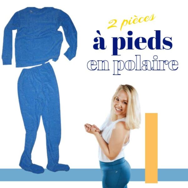 Zweiteiliger Pyjama mit Füßen