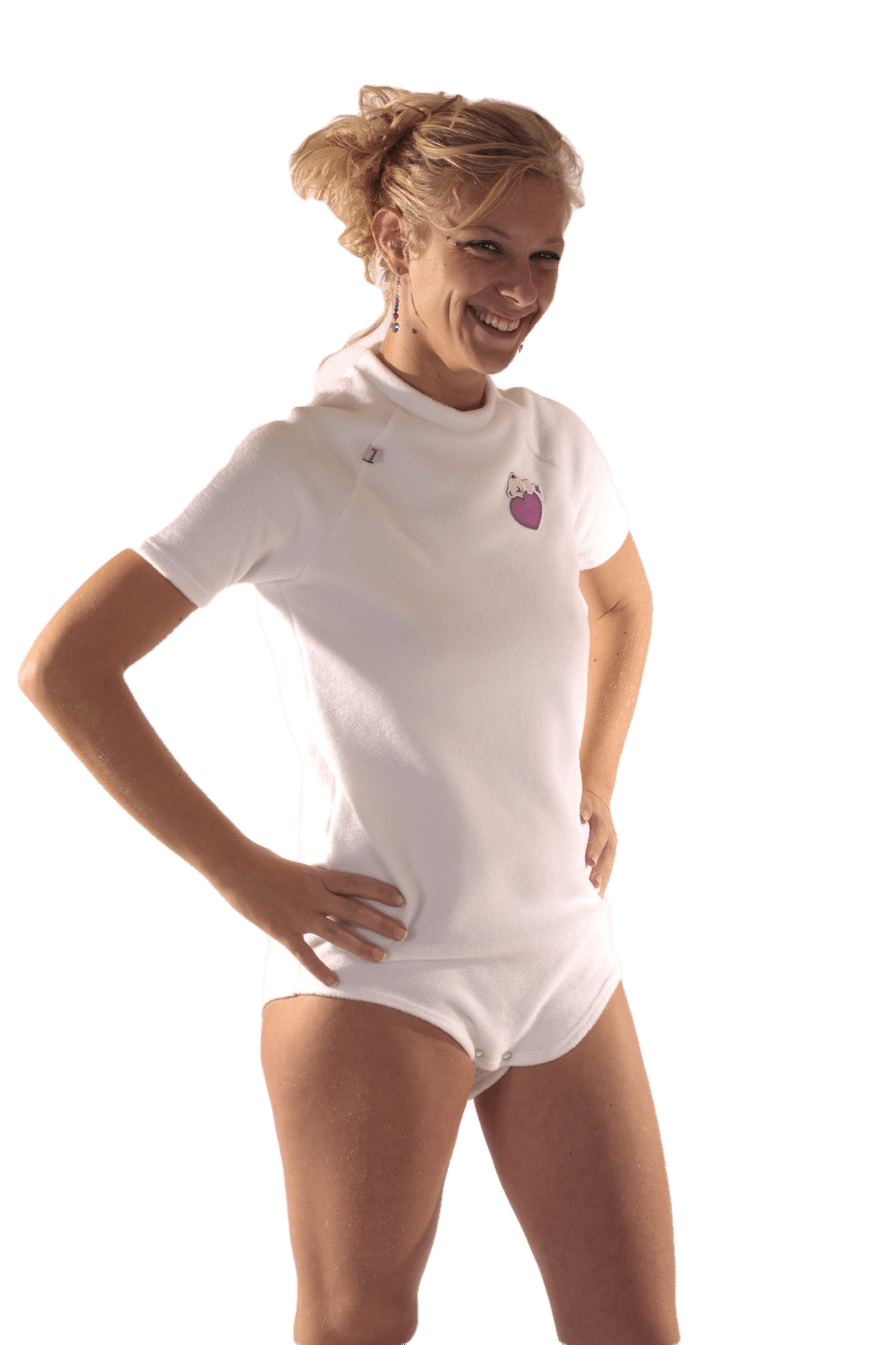 Bodysuit aus gemustertem Fleece