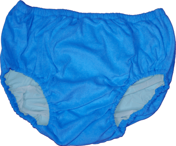 blue terry panties