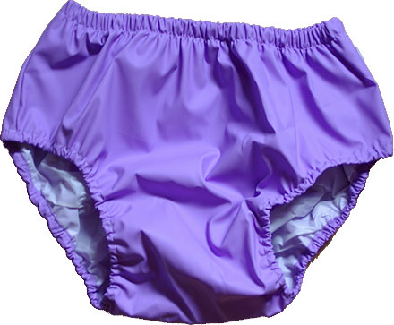 Purple PVC Incontinence Panties