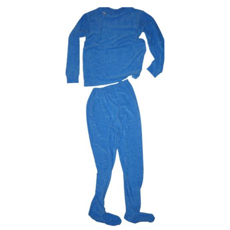 Two-piece pajamas with feet | in fleece – Image 2