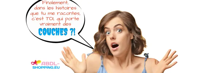Une femme surprise d'avoir un ami qui porte des cocuhes