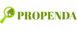 Das Propenda-Logo mit einer grünen Lupe und einem Haussymbol, gefolgt von "Propenda" in grüner Schrift, symbolisiert die Liebe zum Detail in den Top-Küchengeschäften.