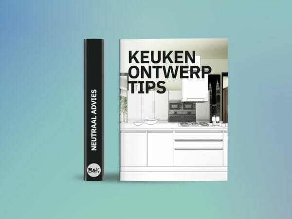 Zwei Bücher sind ausgestellt: links ein Buch mit schwarzem Rücken und der Aufschrift "Neutral Advice" und rechts ein Buch mit dem Titel "Kitchen Design Tips", verziert mit einer Illustration eines Küchendesigns. Beide Ratgeber sind unverzichtbares Lesematerial, das in beliebten Küchengeschäften und Badezimmergeschäften zu finden ist.
