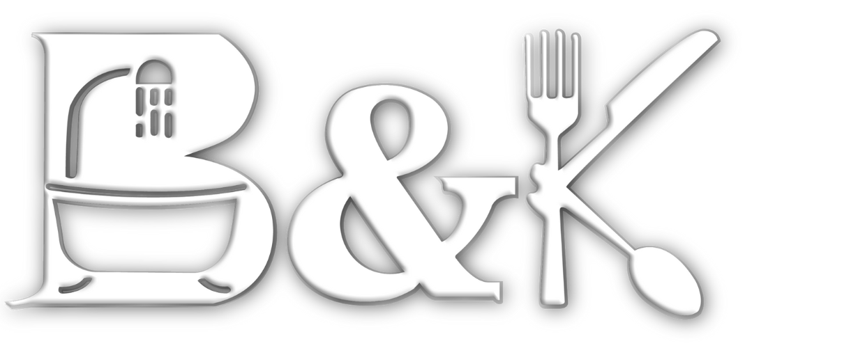 Bad und Küche weißes Logo