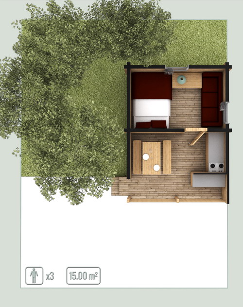 Log cabins