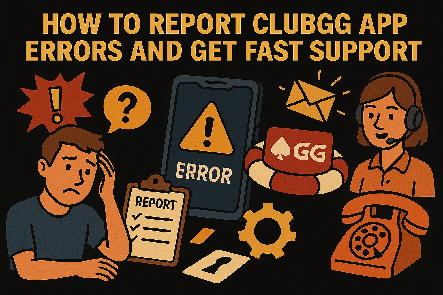 How to Report ClubGG App Errors