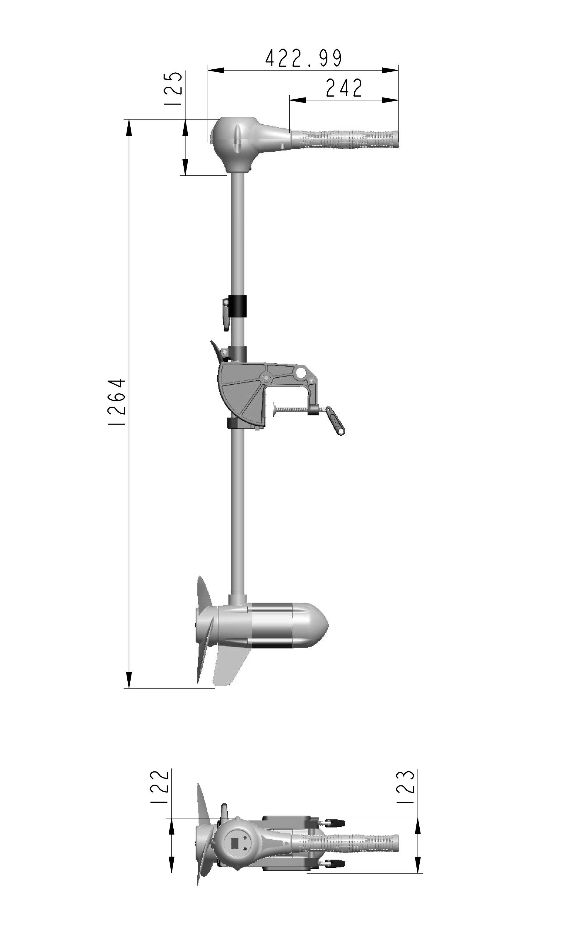 EcoPower 2.0 - 24V elektr. De motor van de boot