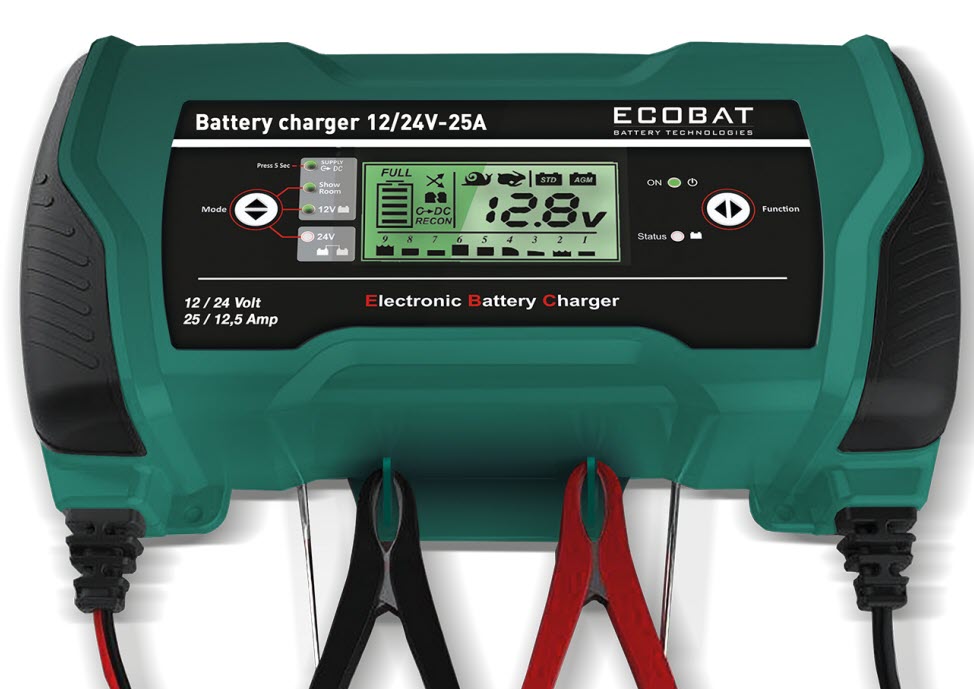 Ecobat Oplader 12/24V 25Amp