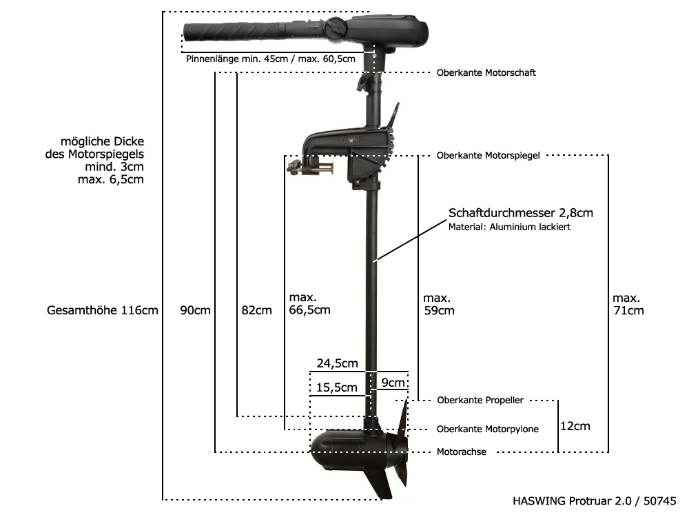 Haswing Protruar 2.0 / 960W 24V / Borstelloos