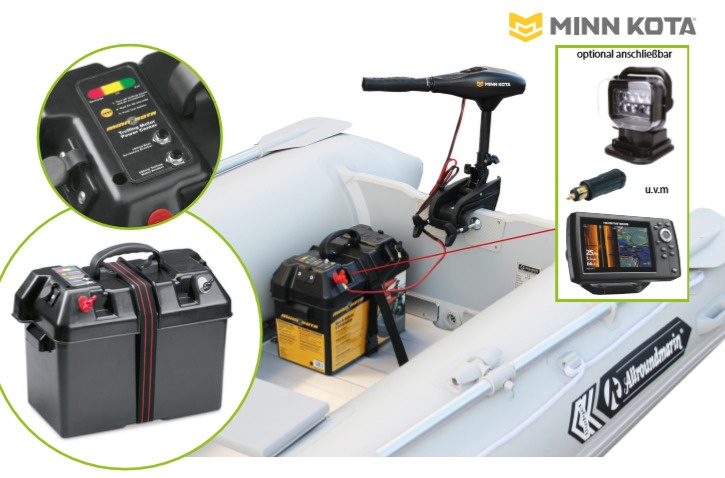 Elemtartó / akkumulátordoboz biztosítékkal