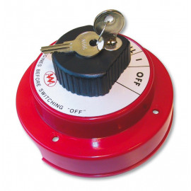 Batterij omschakeling schakelaar 12V 250 Amp. Afsluitbare