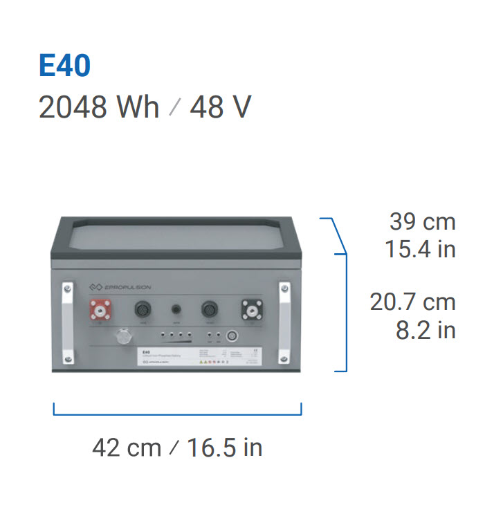 ePropulsion E-Serie, E40, 40 Amp.