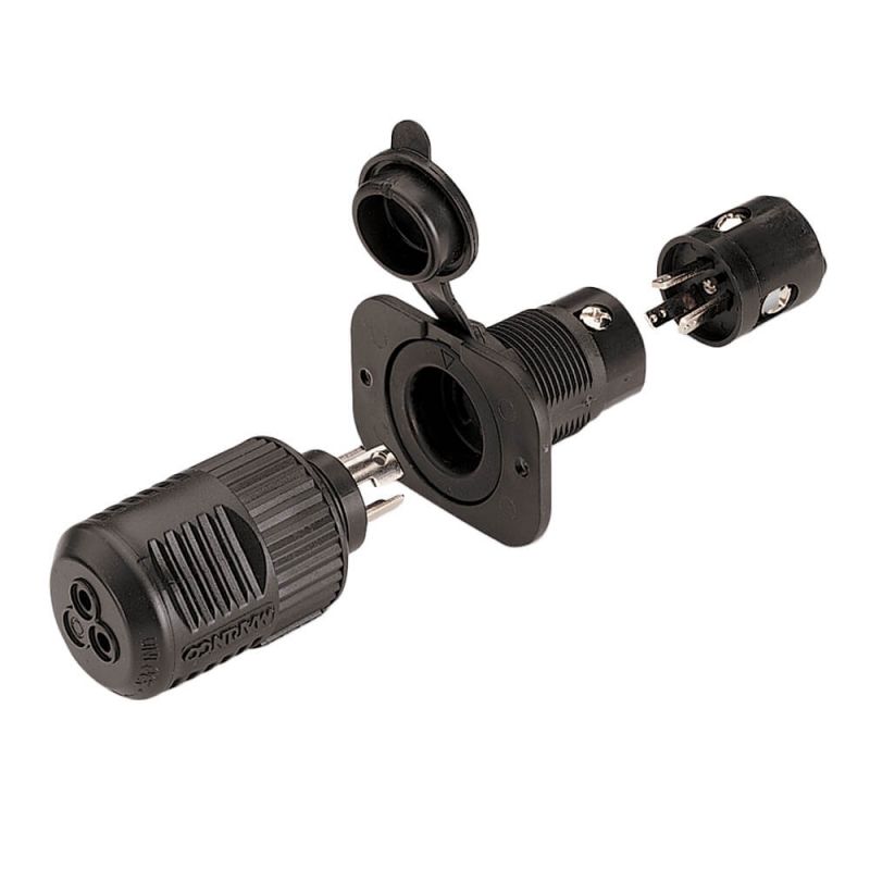 MinnKota Stecker-Set 3-polig fÃÂ¼r 12-36 V bis 40 Amp.