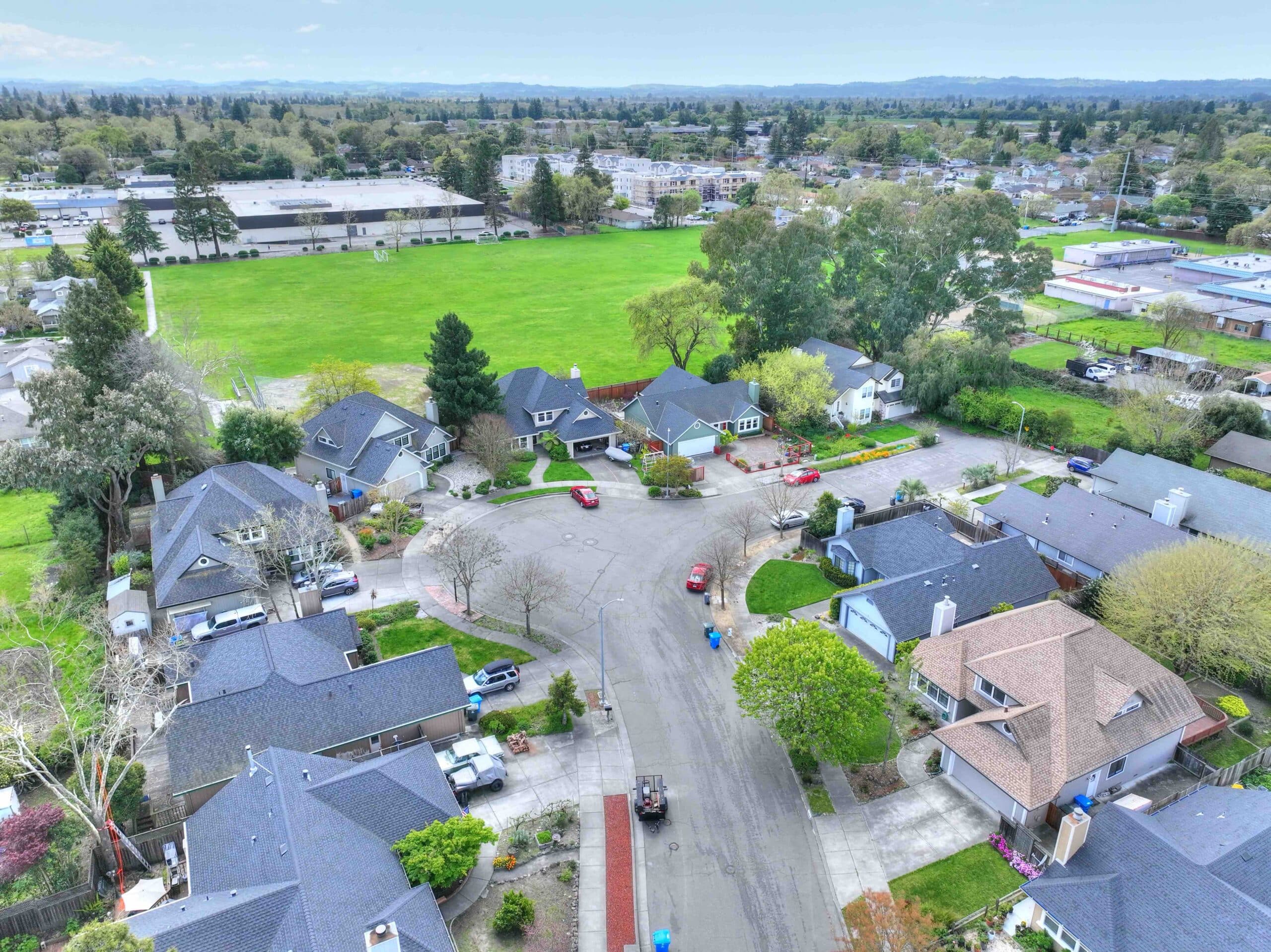 Fotografía aérea en Santa Rosa, California, EE. UU. por Wine Country Real Estate Photography