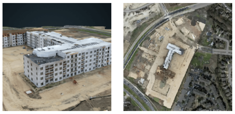 Mapas 2D y modelos digitales de elevación 3D en Temple Texas USA por HW Drones