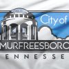 Murfreesboro de Tennessee de fondo de la bandera de los Estados Unidos