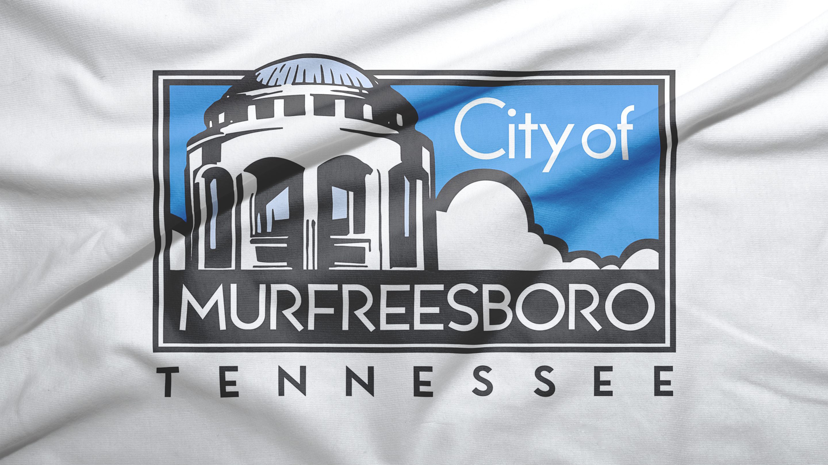Murfreesboro de Tennessee de fondo de la bandera de los Estados Unidos