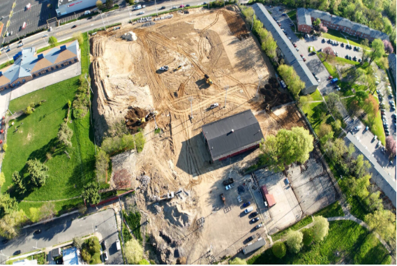 Progresión de la construcción en Pensilvania por Panoramic Drone Services