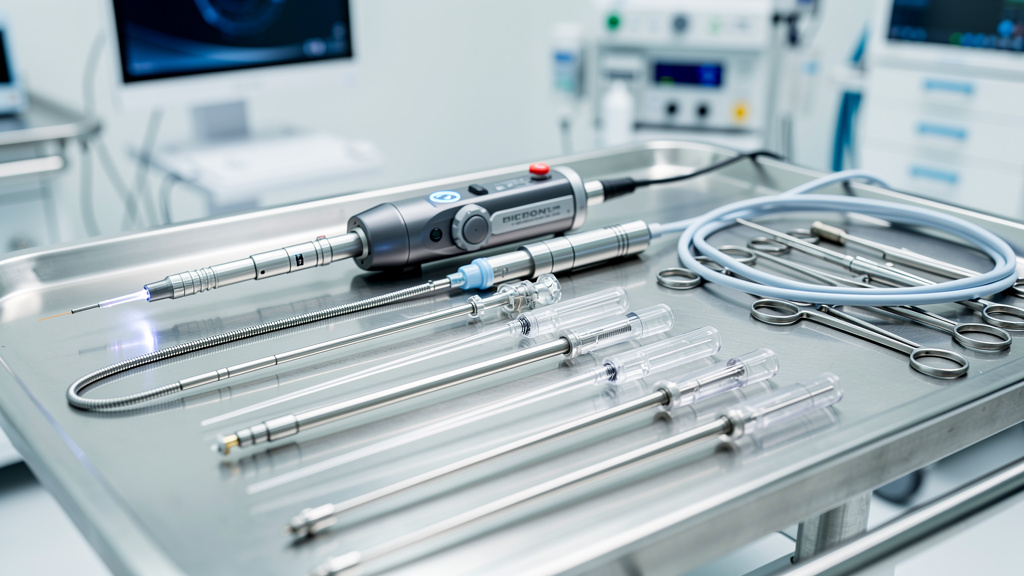 Minimally invasive laser equipment for paediatric bladder stone treatment