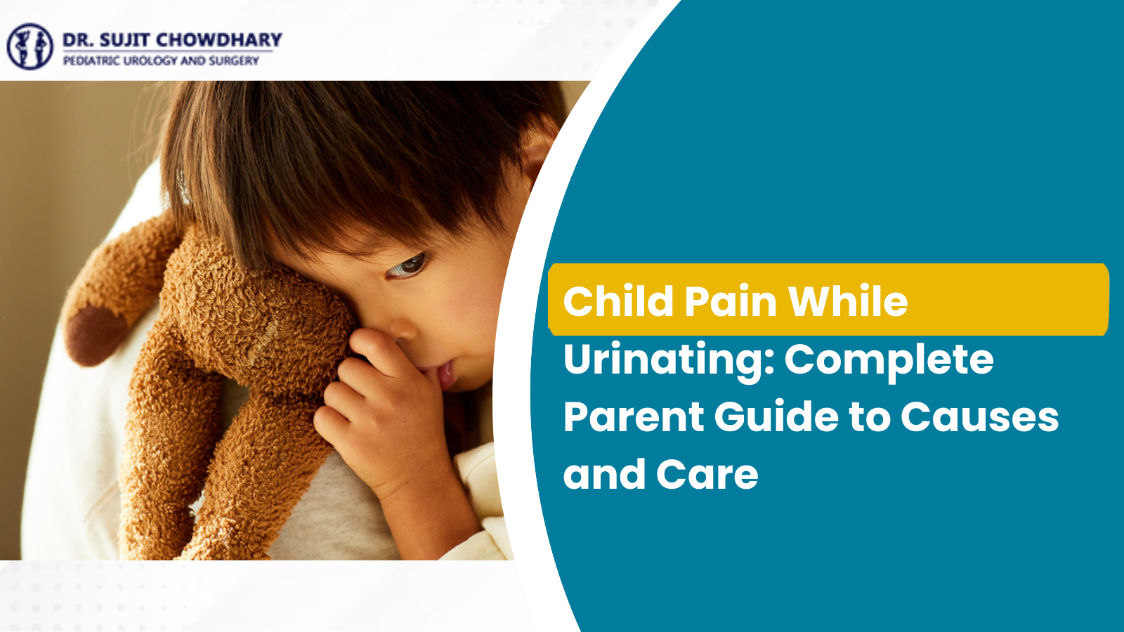 অস্বস্তি এবং মূত্রনালীর সমস্যা দেখাচ্ছে একটি ছোট শিশুর প্রস্রাব করার সময় শিশুর ব্যথা