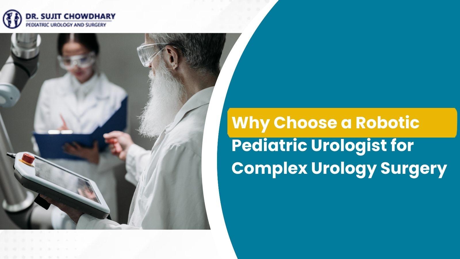 Robotic pediatric urologist performing advanced robotic urology surgery in children