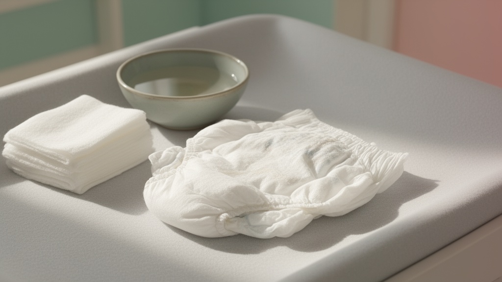 Proper nappy changing technique with gentle hygiene practices