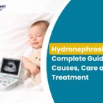 কিডনি চিত্র এবং আল্ট্রাসাউন্ড স্ক্যান সহ শিশুর হাইড্রোনেফ্রোসিস