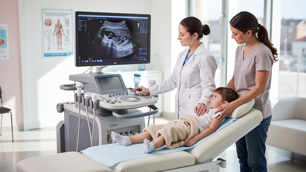 Ultrasound examination for paediatric urinary assessment