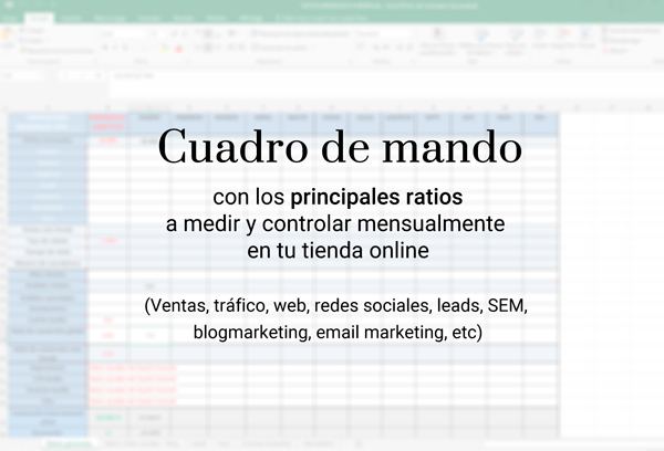 cuadro de mando ratios ecommerce gratuito