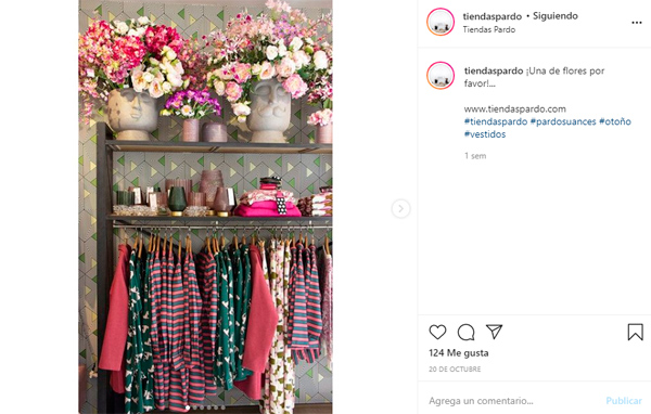Tienda Pardo - productos en percha