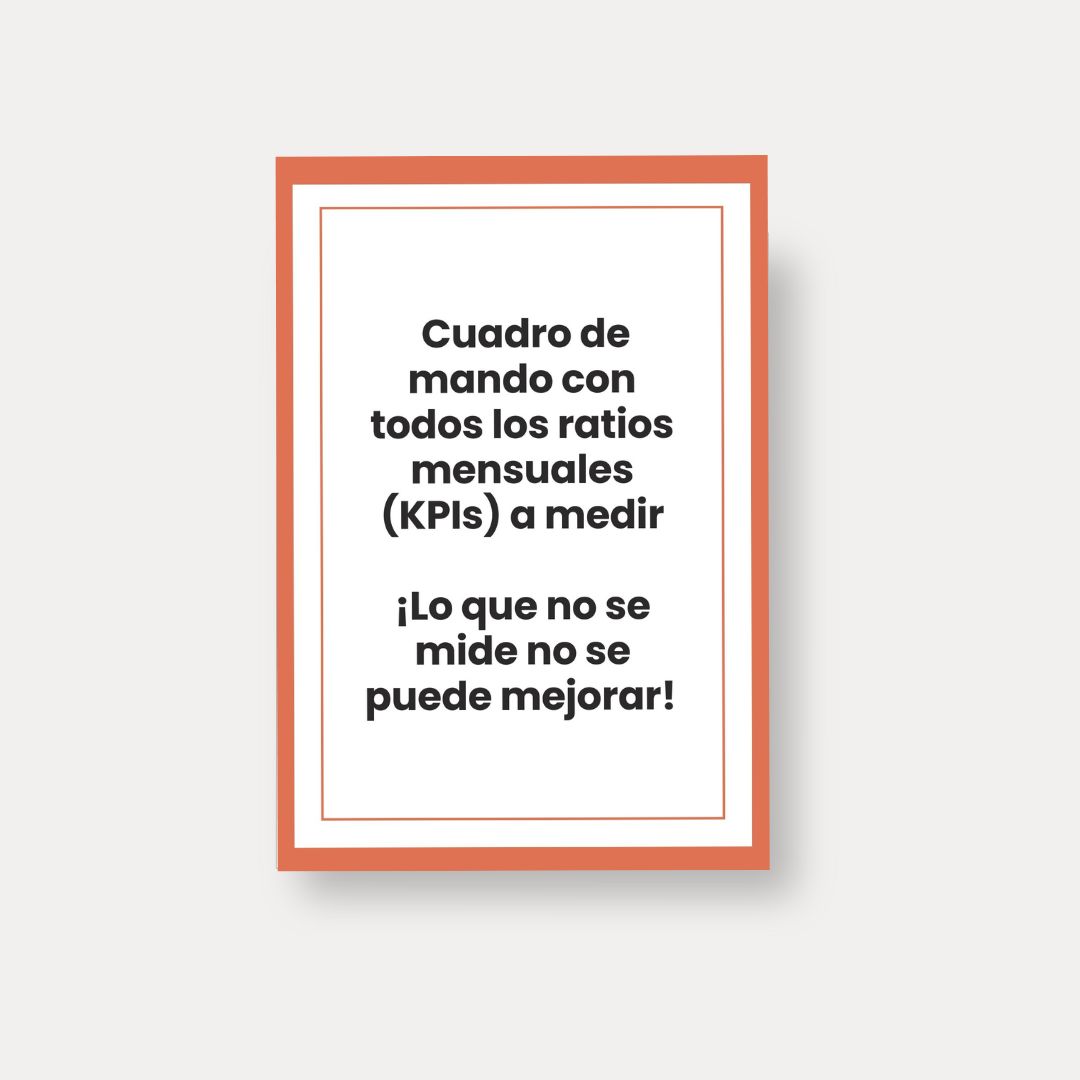 Bonus tabla de ratios a medir mensualmente para controlar tu tienda online
