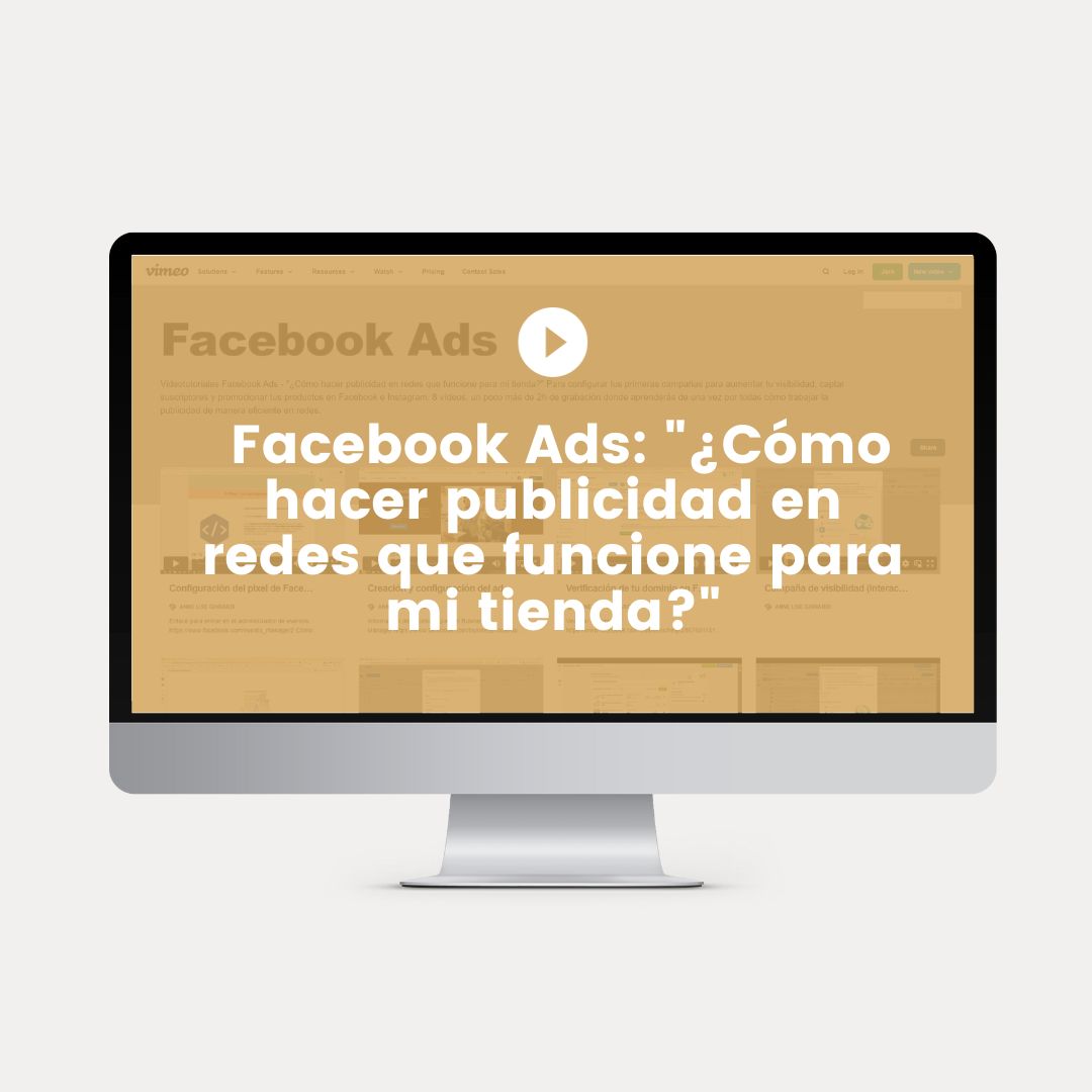 Bonus videotutoriales campañas de Facebook e Instagram Ads