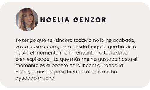estimonio Noelia Genzor guide optimisation web boutique en ligne