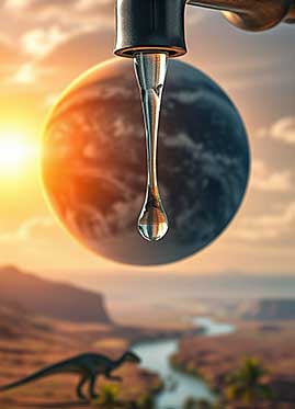 Ein Wassertropfen, im Hintergrund