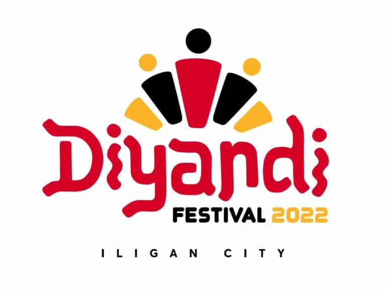 Diyandi Festival 2022 logo na nagtatampok ng mga naka istilong numero at teksto ng Iligan City, na ipinakita sa website ng Iligan.