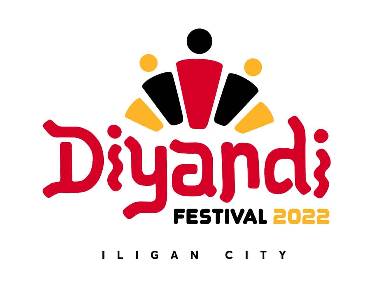 Diyandi Festival 2022 logo na nagtatampok ng mga naka istilong numero at teksto ng Iligan City, na ipinakita sa website ng Iligan.