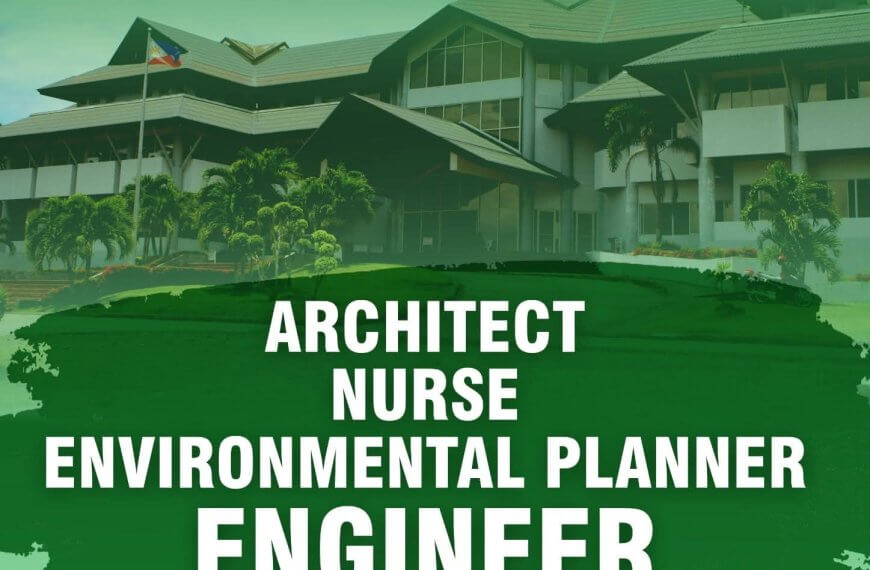 a hiring ad from lanao del norte for architect, nurse, planner, structural and civil engineer roles.