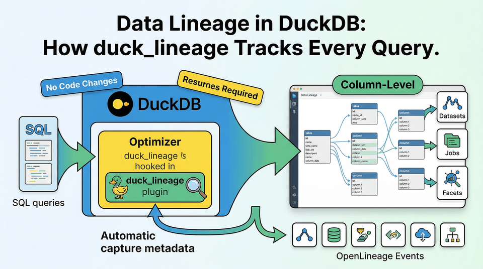 tracking data lineage in duckdb