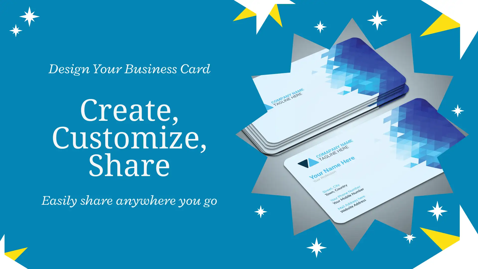  Create, Customize and Share Your Business Card Anywhere
