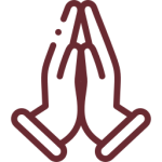 Instituto Internacional, con pulgares, sobre fondo