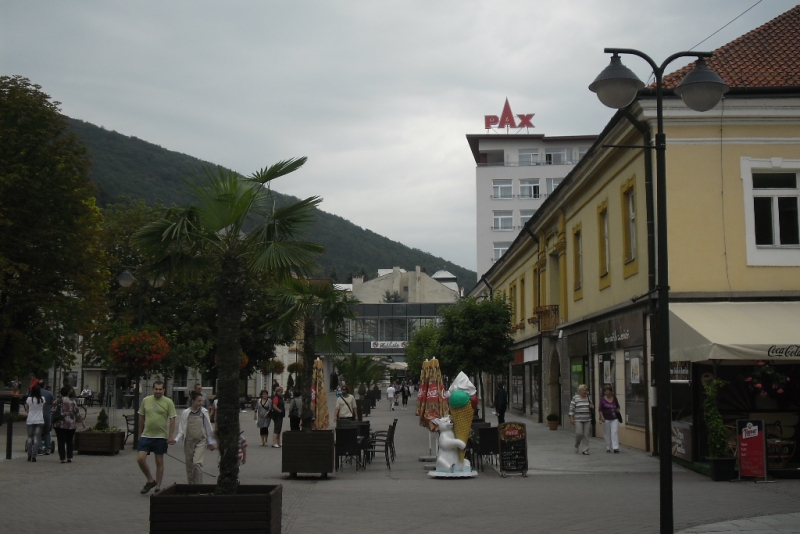 Pěší zóna v Trenčianských Teplicích