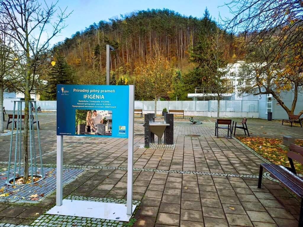 Léčivý pramen Ifigenie v Trenčianských Teplicích