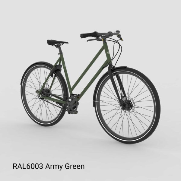 Brik Belt Lady bicicleta holandesa con correa de carbono