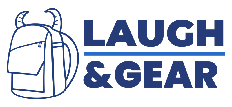 Logo de Laugh y Gear Azul