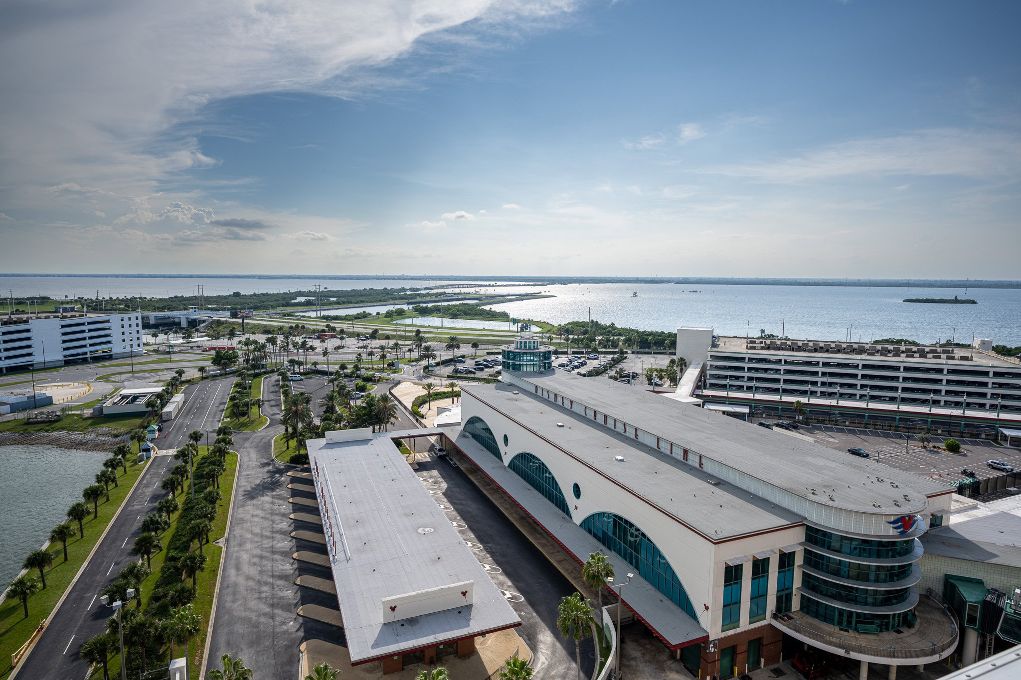 Aerial view, captured from, with the