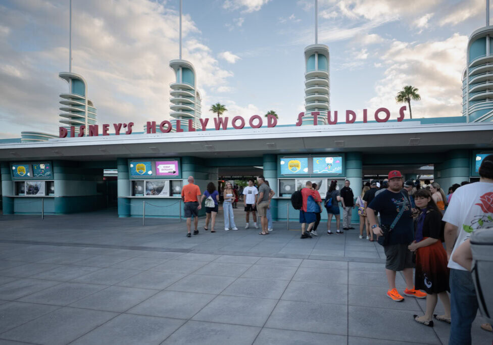 Guests entering Disney’s Hollywood Studios during DVC Moonlight Magic event