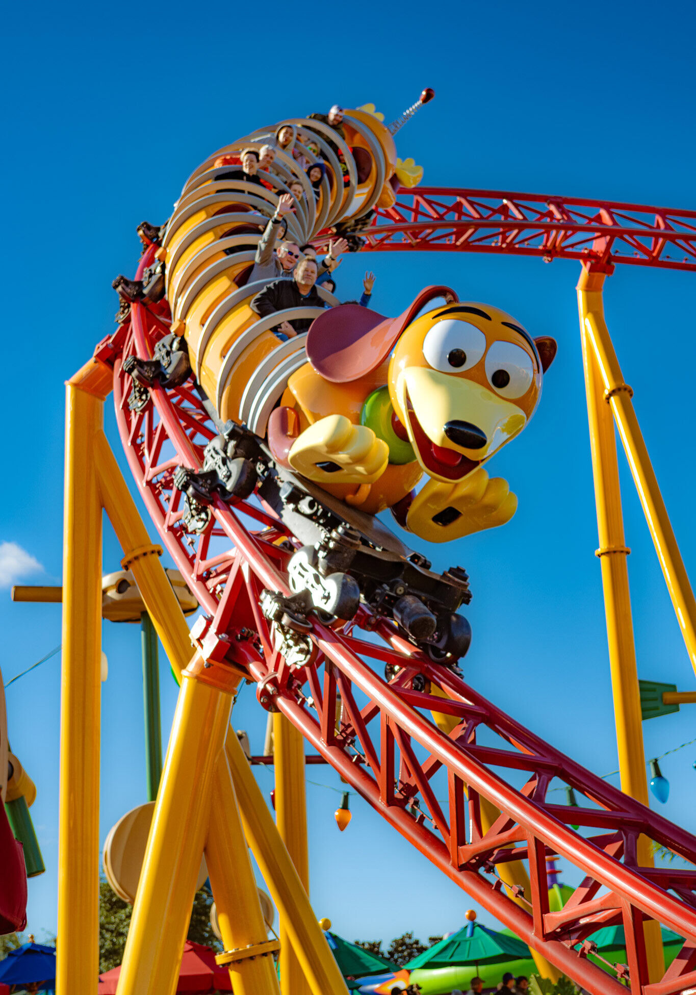 Slinky Dog, captured mid-ride
