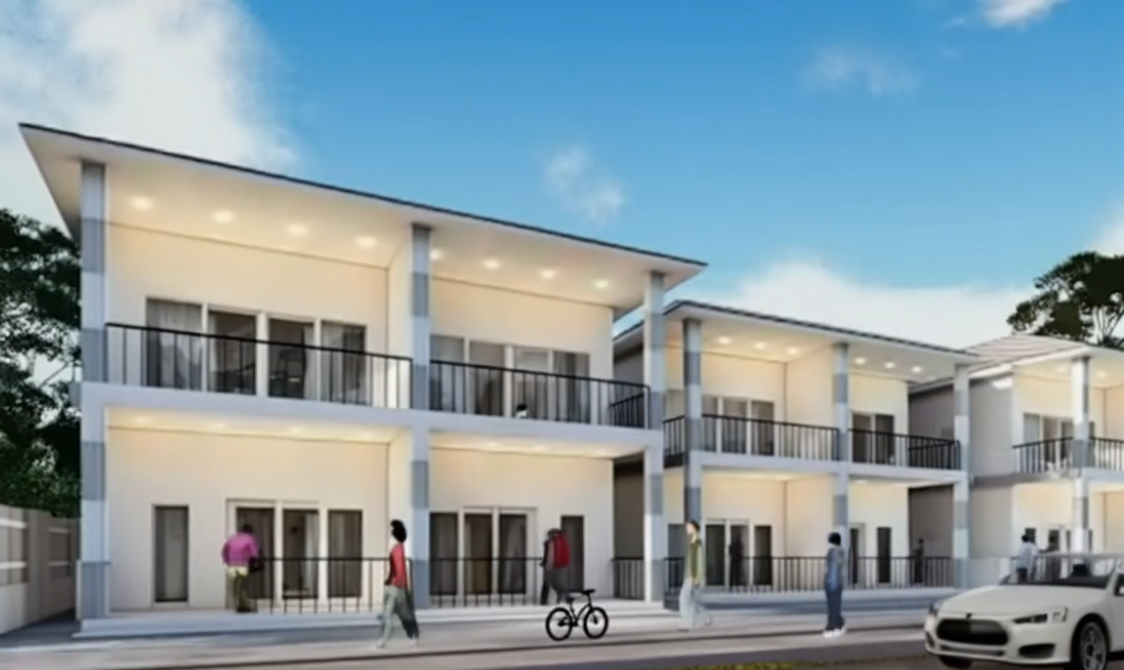 Duo block houses